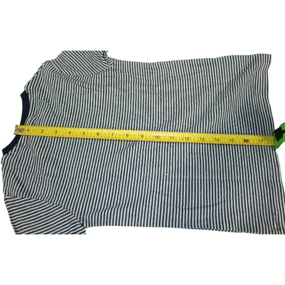 2 TU Kids Long Sleeve T-Shirts Navy Striped and Bl - Picture 9 of 12